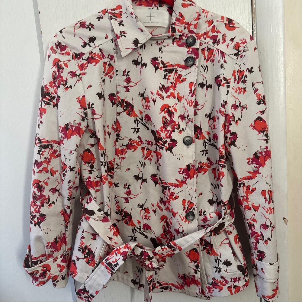 THAKOON Addition Abstracts Floral Jacket/Blazer Size 4